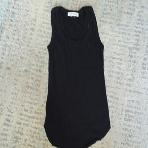 Treasure & Bond Black Scoop Tank Top